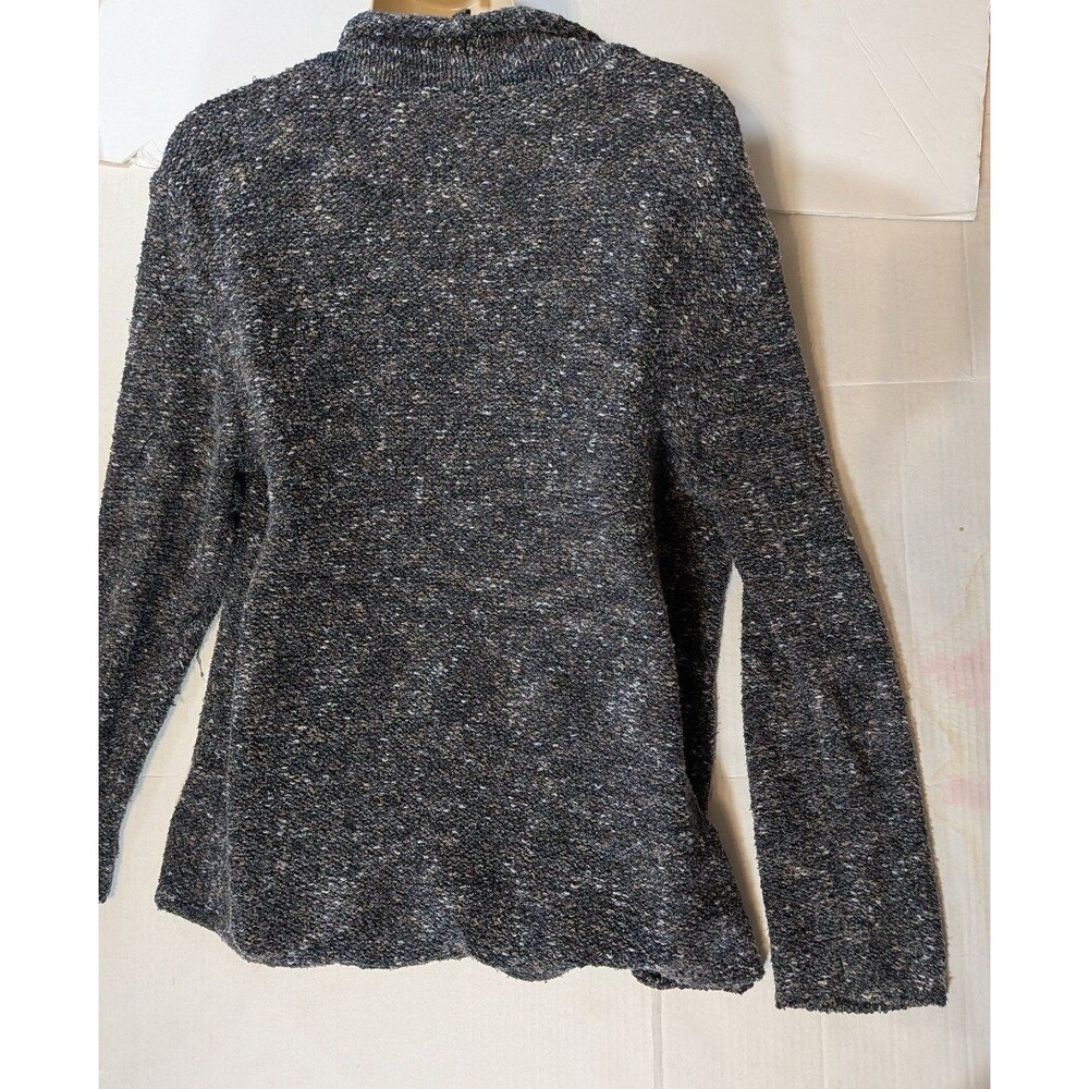 J. Jill Blue Grey Speckled Knit Cozy Cardigan Sweater – Size 2X | Pre-Owned - Picture 2 of 8